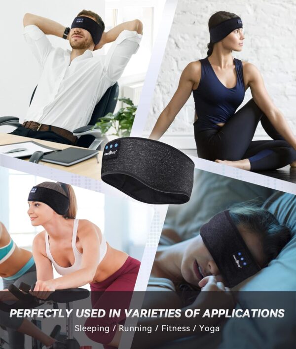 71eobH7inFL._AC_SL1500_.jpg MUSICOZY Bluetooth 5.4 Sleep Headphones, Wireless Headband H...