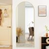 71f1zrfoRL._AC_SL1500_.jpg Sweetcrispy 64"x21" Arched Full Length Mirror, Standing or L...