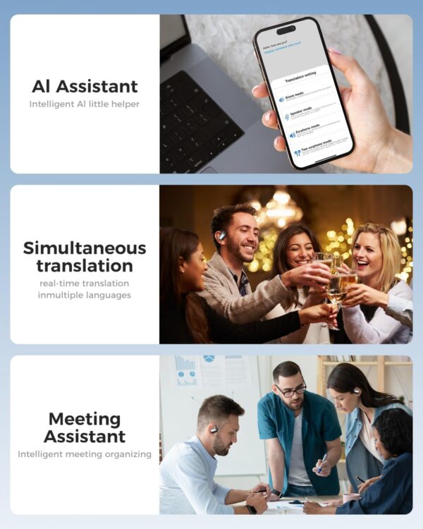 71gEAD-osL._AC_SL1500_.jpg AI Language Translator Earbuds:3-in-1 Translator Earbuds wit...