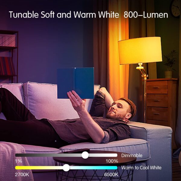 DAYBETTER Smart Light Bulbs, Alexa Light Bulb, WiFi Light Bu...
