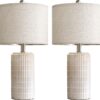 71geljrbRXL._AC_SL1500_.jpg PoKat 23 Modern Ceramic Table Lamp Set of 2 for Living Room...