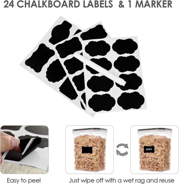 71hXIg7x5DS._AC_SL1500_.jpg Airtight Food Storage Containers with Lids, Vtopmart 24 pcs ...