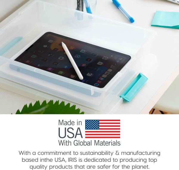 71i5Rm1y4uL._AC_SL1500_.jpg IRIS USA 6 Qt. Plastic Storage Bins Containers with Lids, 4 ...