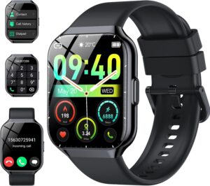 Smart Watch for Men Women, 1.96" Smartwatch (Answer/Make Cal...