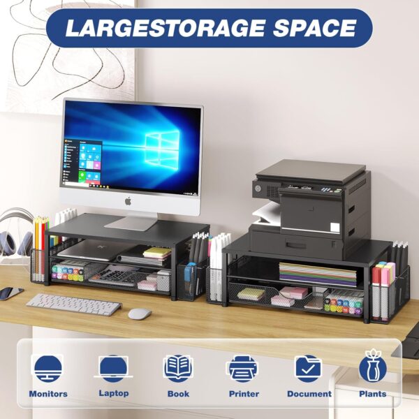 71jMSVNEamL._AC_SL1500_.jpg Desk Organizers and Accessories, 2-Tier Computer Monitor Sta...