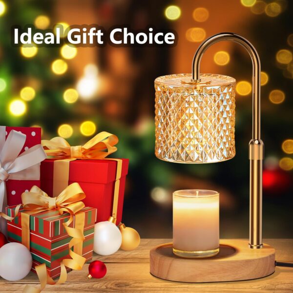 Electric Candle Lamp Warmer with Timer Dimmer Adjustable Hei...