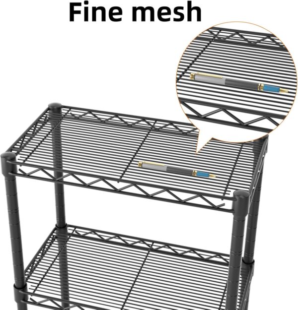 71kdquIOsoL._AC_SL1500_.jpg SINGAYE 5 Tier Shelf Wire Shelving Adjustable Storage Shelve...