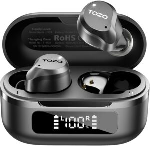 TOZO Hybrid Active Noise Cancelling Wireless Earbuds, 6 Mics... TOZO Hybrid Active Noise Cancelling Wireless Earbuds, 6 Mics...