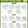 71lQGnBvPCL._AC_SL1500_.jpg 40 Piece Food Storage Containers with Lids(20 Containers & 2...