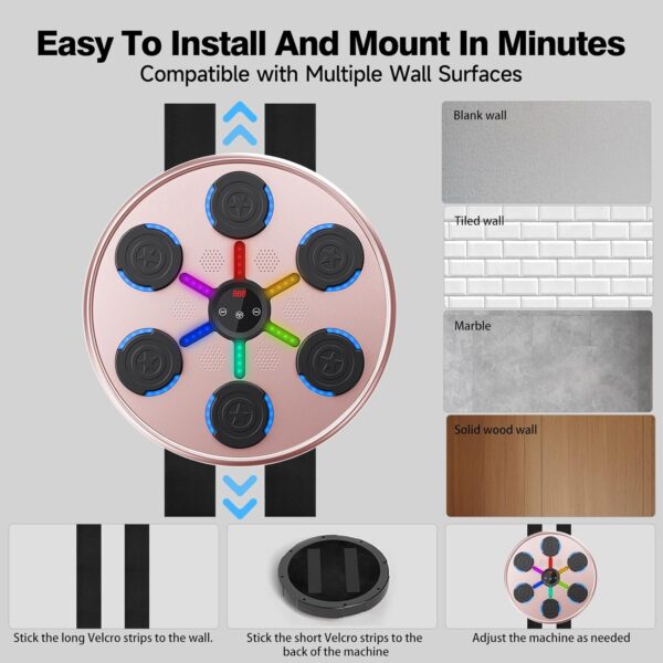 71m1zeOpQeL._AC_SL1500_.jpg Music Boxing Machine, 2025 Upgrade Boxing Music Workout Mach...