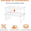 71m6YfrvneL._AC_SL1500_.jpg Amazon Basics Stackable Metal Kitchen Storage Shelves, Set o...