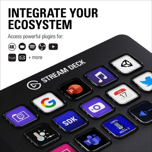 71oJWAlG1PL._AC_SL1500_.jpg Elgato Stream Deck MK.2 – Studio Controller, 15 macro keys, ...