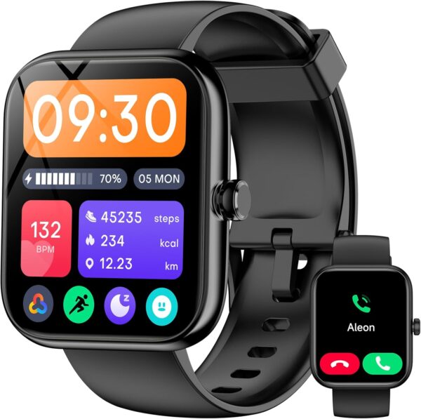 Smart Watch with Alexa Built-in‌, 1.83'' Touchscreen with Ca...