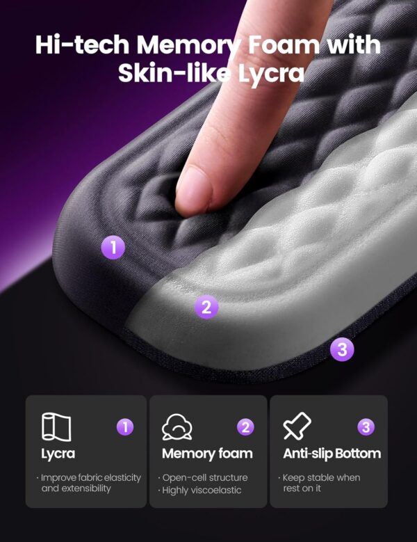 71piTxN4hjL._AC_SL1500_.jpg Vaydeer Wrist Rest for Keyboard and Mouse, Computer Ergonomi...