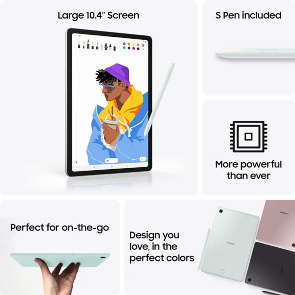 71pqAqbxZRL._AC_SL1500_.jpg SAMSUNG Galaxy Tab S6 Lite 10.4' 64GB WiFi Android Tablet, S...