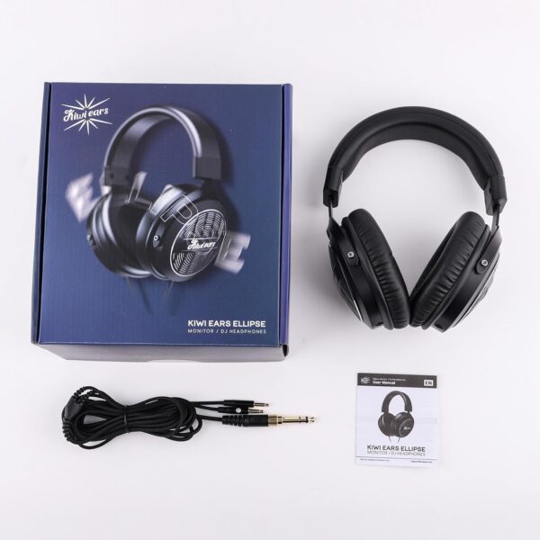 Linsoul Kiwi Ears Ellipse Over Ear Headphone, Studio-Grade D...