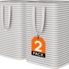 Lifewit 2 Pack Laundry Hamper Large Collapsible Laundry Bask...