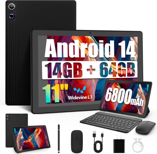 Android Tablet, 14GB RAM+64GB ROM (TF 1TB), 11 inch Android Android Tablet, 14GB RAM+64GB ROM (TF 1TB), 11 inch Android ...