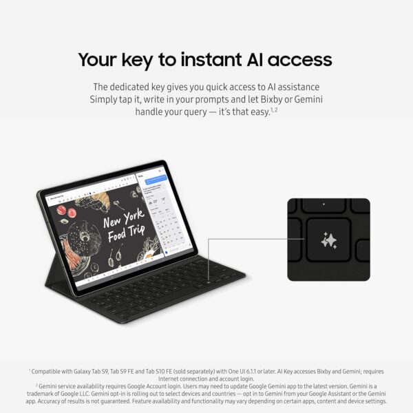 SAMSUNG Galaxy Tab S10 FE 128GB WiFi Android Tablet + 1/2 Of...