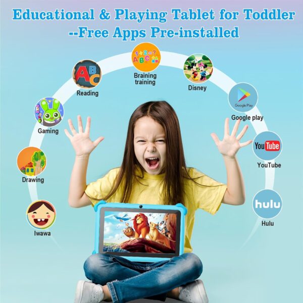 71sdGbebYAL._AC_SL1500_.jpg Kids Tablet, 7 inch Toddler Tablet for Kids, 32GB Toddler Ta...