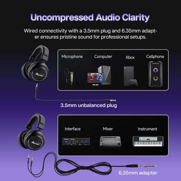 Linsoul Kiwi Ears Ellipse Over Ear Headphone, Studio-Grade D...