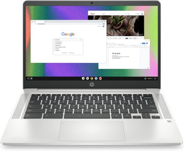 HP Chromebook 14 Laptop, Intel Celeron N4120, 4 GB RAM, HP Chromebook 14 Laptop, Intel Celeron N4120, 4 GB RAM, 64 G...