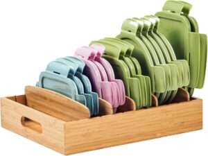 Umilife Kitchen Cabinet Organizer for Food Storage Container... Umilife Kitchen Cabinet Organizer for Food Storage Container...