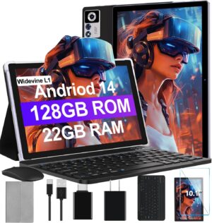 2025 Android 14 Tablet 22GB RAM 128GB ROM 1TB Expand, 2025 Android 14 Tablet 22GB RAM 128GB ROM 1TB Expand, 10.1 i...
