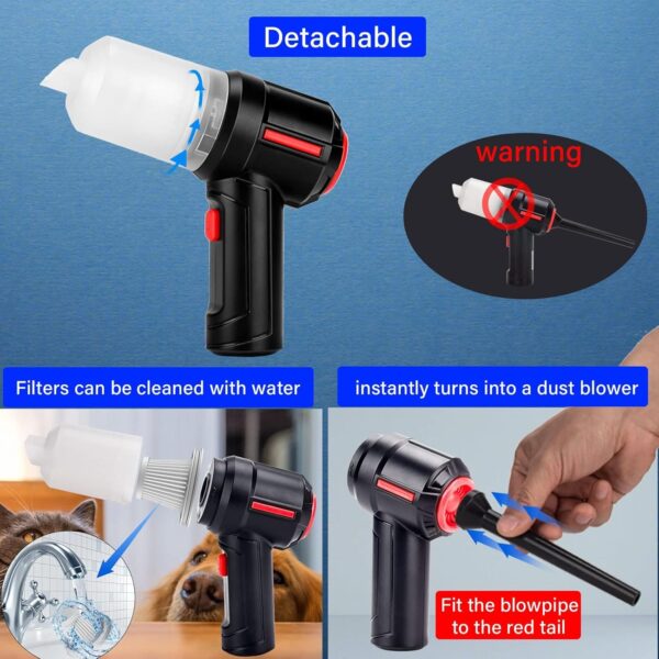 71uK65KlwL._AC_SL1500_.jpg Air Duster - Computer Vacuum Cleaner - for Keyboard Cleaning...