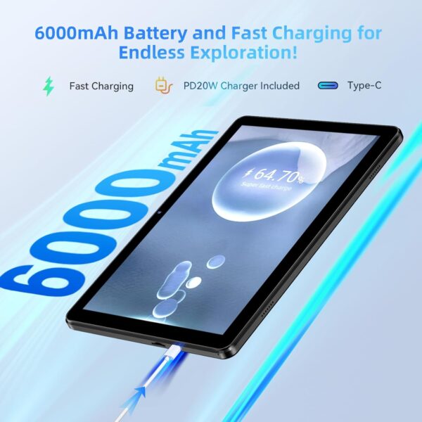 71vHNhfu04L._AC_SL1500_.jpg 2024 Newest Tablet 10 inch Android 14 Tablets, 10GB RAM+128G...