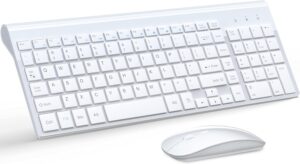 Wireless Keyboard and Mouse Ultra Slim Combo, TopMate 2.4G S... Wireless Keyboard and Mouse Ultra Slim Combo, TopMate 2.4G S...