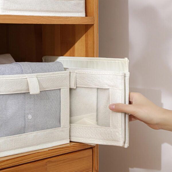 71x-m8tMLGL._AC_SL1500_.jpg Linen Closet Organizers And Storage, 4 Pack Closet Storage B...