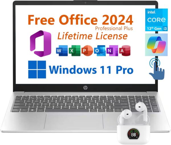 HP 15.6" Business Laptop, Free Microsoft Office 2024 Lifetim... HP 15.6" Business Laptop, Free Microsoft Office 2024 Lifetim...