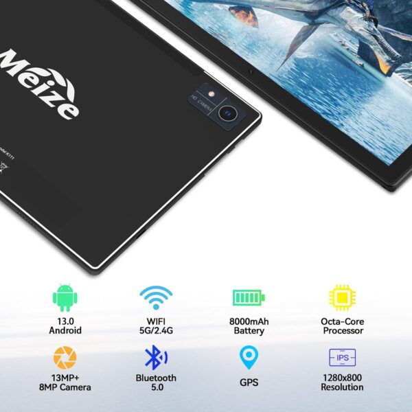 71y0m9mE8tL._AC_SL1500_.jpg Latest 2025 Android 13 Tablet, 128GB+16(8+8 Expand)GB/512GB ...