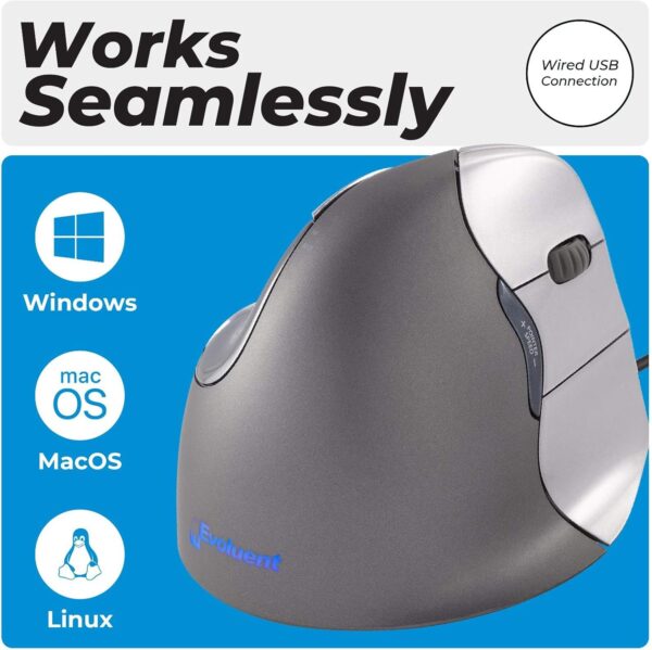 71yJ7FceOOL._AC_SL1500_.jpg Evoluent VM4R Vertical Mouse 4 for Right Hand – Ergonomic Mo...