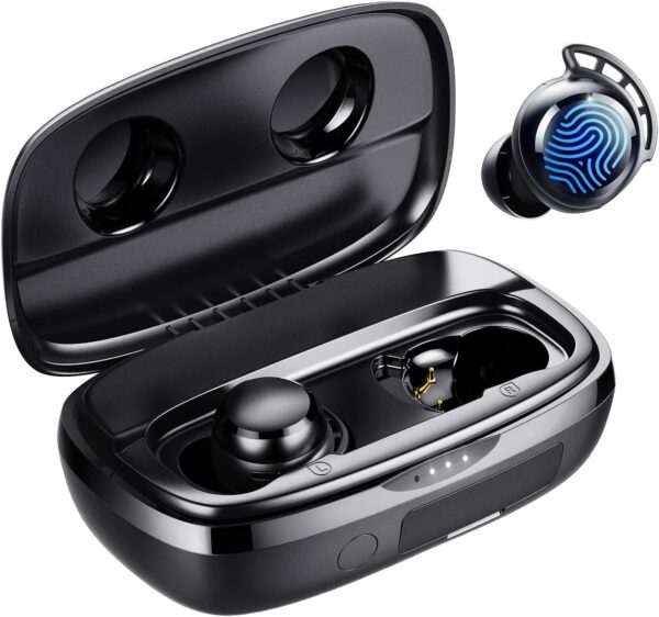 Tribit Wireless Earbuds, 110H Playtime Bluetooth 5.3 IPX8 Wa...