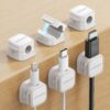 6 Pack Magnetic Cable Clips [Cable Smooth Adjustable] Cord H...
