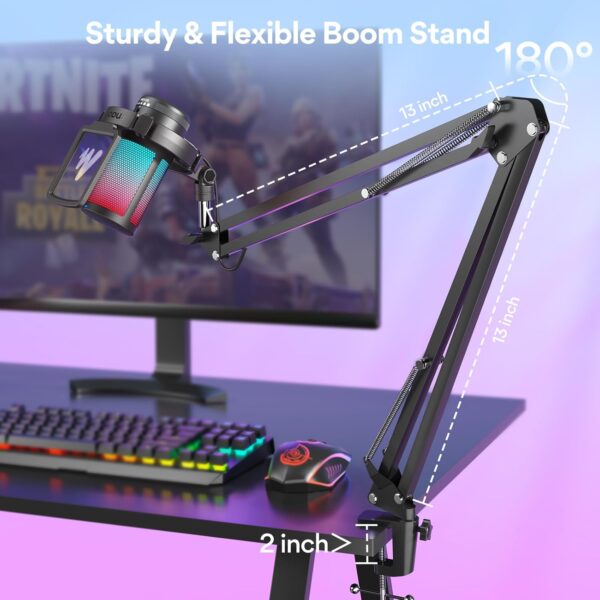 71z5PpwCRbL._AC_SL1500_.jpg MAONO Gaming USB Microphone, Noise Cancellation Condenser mi...