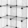Amazon Basics 6-Cube Wire Grid Stackable Storage Shelves, 12... Amazon Basics 6-Cube Wire Grid Stackable Storage Shelves, 12...