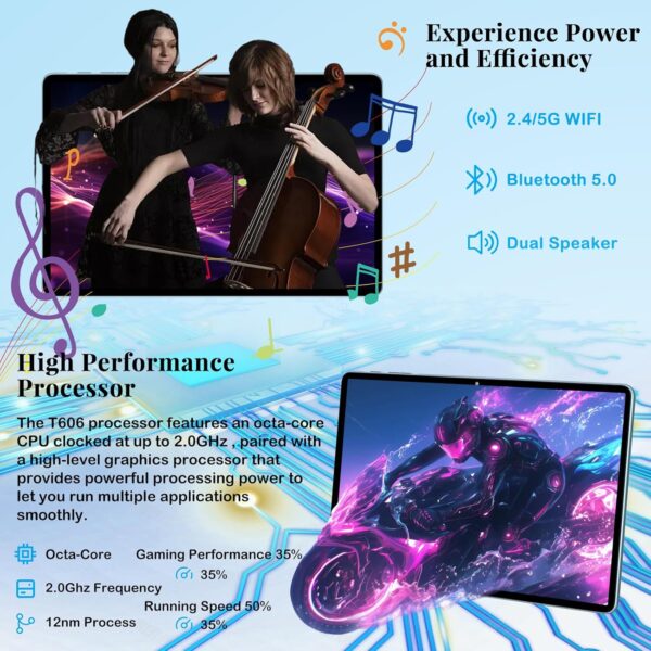 812I6oN4f6L._AC_SL1500_.jpg Tablet 11 inch, 2025 Android 14 Tablet with 24GB RAM 256GB R...