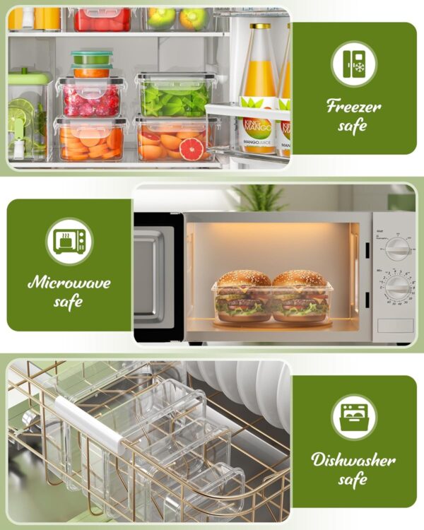 815T9Lr9bzL._AC_SL1500_.jpg 40 Piece Food Storage Containers with Lids(20 Containers & 2...