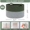 815USu8jgzL._AC_SL1500_.jpg INDRESSME Large Laundry Storage Basket, 21.7 x 13.8 Blanket ...