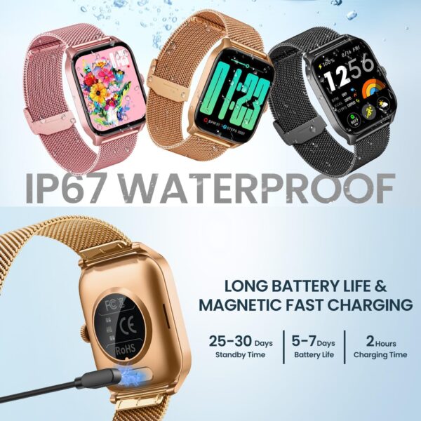 Smartwatch for Women Fitness Tracker Watch: Smart Watches fo...