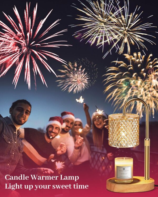 8172NIgegdL._AC_SL1500_.jpg Candle Warmer Lamp with Timer Dimmer Adjustable Height for N...