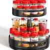 Lazy Susan Organizer Spice Rack - 2 Tier Height Adjustable Lazy Susan Organizer Spice Rack - 2 Tier Height Adjustable S...