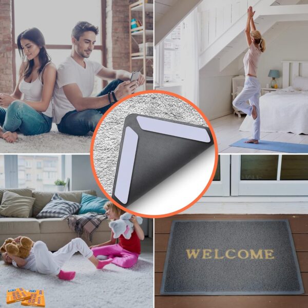 8198Jec0J4L._AC_SL1500_.jpg ZONGOOL 12 PCS Rug Tape, Reusable Washable Grippers for Rugs...