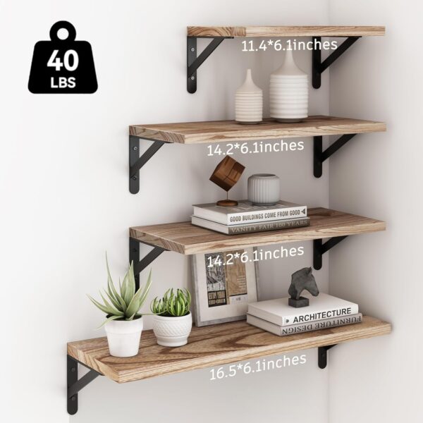 81BYI-7DN9L._AC_SL1500_.jpg YGEOMER Floating Shelves for Wall Different Sizes Farmhouse ...