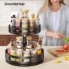 81DyNkrgkKL._AC_SL1500_.jpg Lazy Susan Organizer Spice Rack - 2 Tier Height Adjustable S...