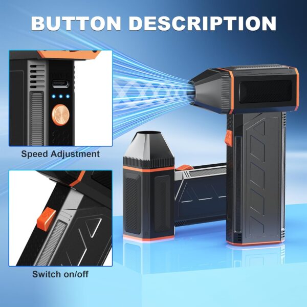 81EAtoVlp8L._AC_SL1500_.jpg CCV Compressed Air Duster - 130000RPM Electric Air Duster fo...