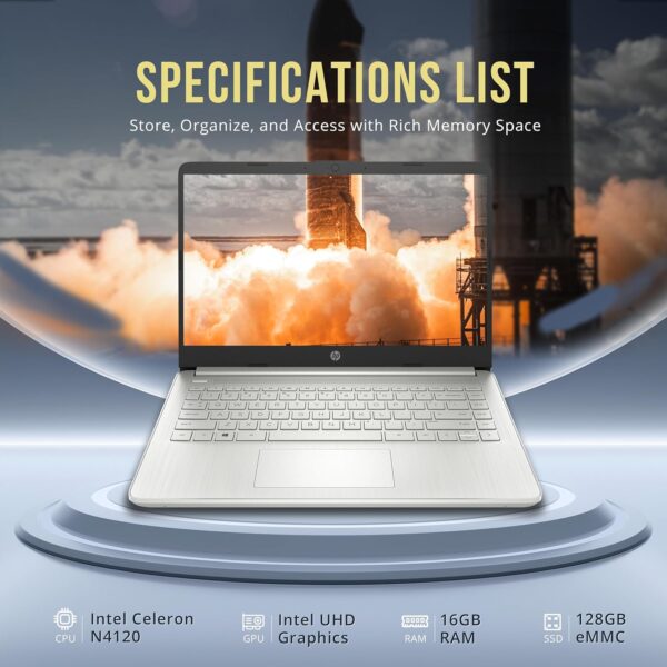 81EofpdugxL._AC_SL1500_.jpg HP Stream 14" HD BrightView Laptop, Intel Celeron N4120, 16G...